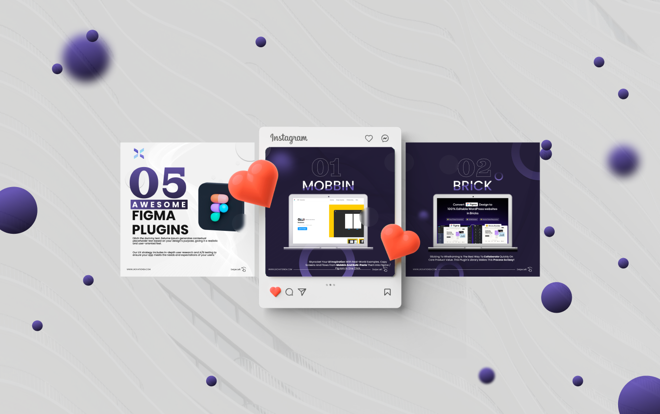 Instagram and LinkedIn Carousel Design carousel graphic design post creation slider sovial media ui