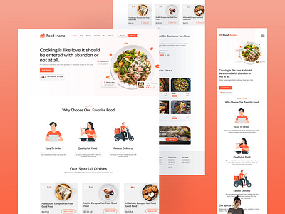 Food Delivery Landing Page design food fooddelivery graphic design landingpage ui uiux userinterface