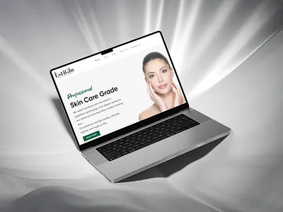 EstiGlo Skincare E-commerce Website Design aesthetic design beauty branding clean design cosmetics branding digital storefront ecommerce design health and beauty landing page minimalist ui product design professional skincare responsive web skincare website ui design user experience ux design web design website mockup