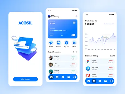Fintech Mobile App UI Design app app design banking banking app creadit card finance finance app fintech app fintech ui ios minimal ui mobile mobile app mobile ui saas design ui ui design user interface ux ux design