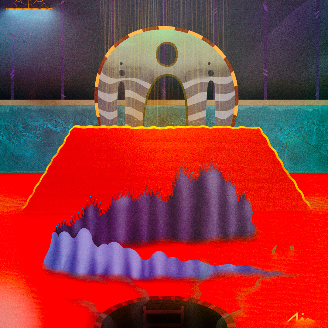 "Liminal Gallery" architecture art branding color pencil cover design draw dream illustration liminal space music surrealism water ink