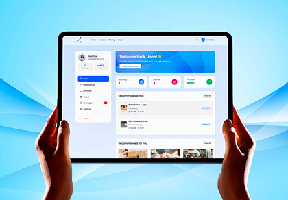Service Scheduling Client Dashboard UI/UX Design
