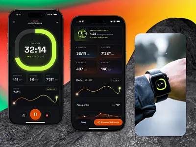 Fitness Tracking App Design activity tracking activity tracking interface activity tracking product design body tracker ui ux body tracker web design dark ui fitness tracker ux fitness ui fitness user interface modern app ui smartwatch ui sport dashboard sport mobile app sport ux sport widget sports ui sports user interface training application ui workout user experience