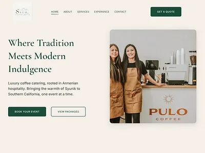 Website for Syun Coffee House businesswebsite conversion design lead generation leadgen responsive ui ux webdesign webdev website