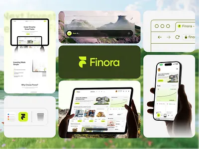 Finora | Brand Identity Design — Sleeko Studio bento bentoanimation brandidentity digitalbranding finance fintech fintechbranding logo logodesign motiondesign packagingdesign saasbranding sleekostudio ui visualidentity