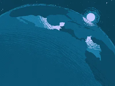 Light on Latin America colombia editorial illustration finances financial financial investment global globe impact investment investment investment market light mexico social bonds social investment space sun