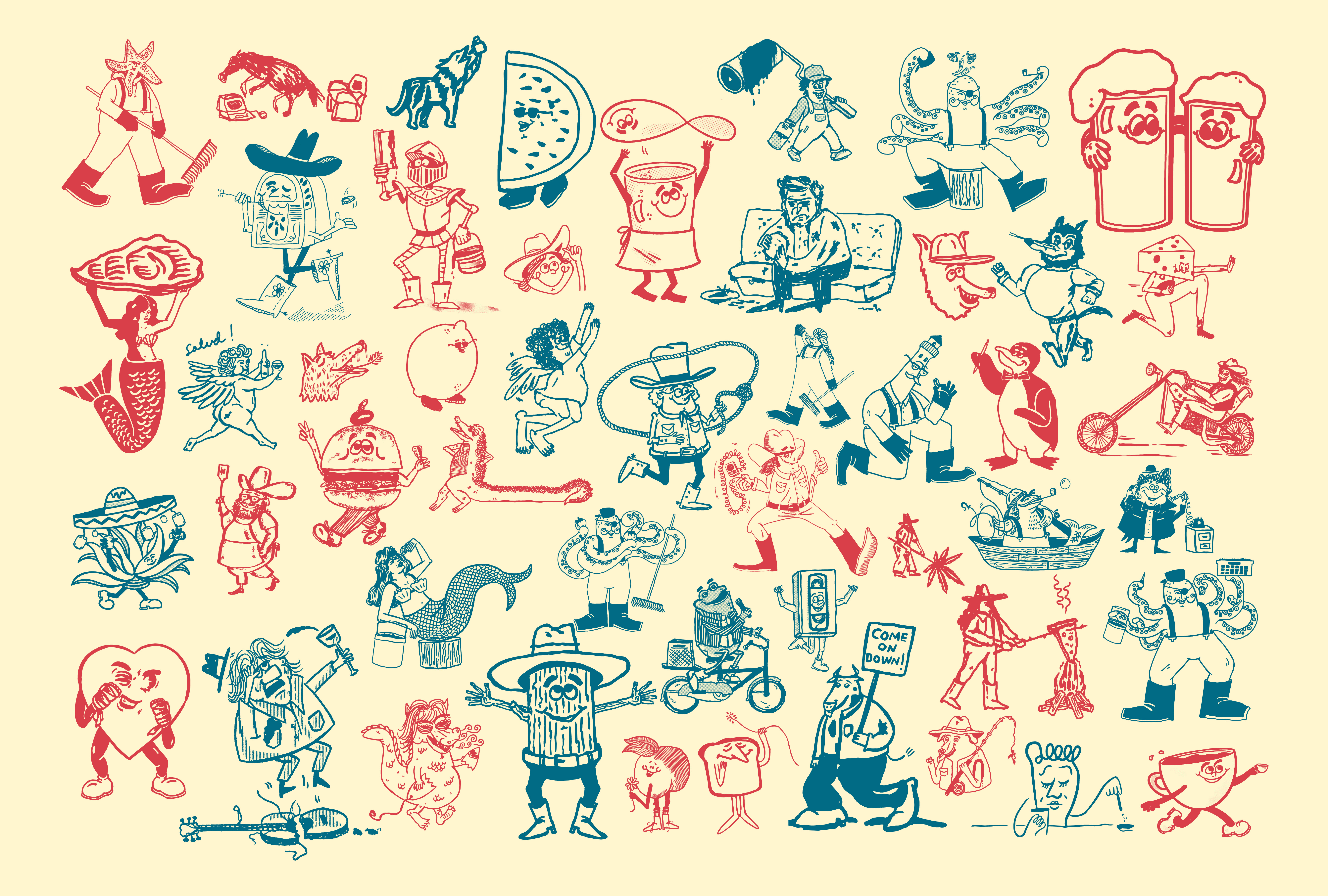 Illustrated Mascots