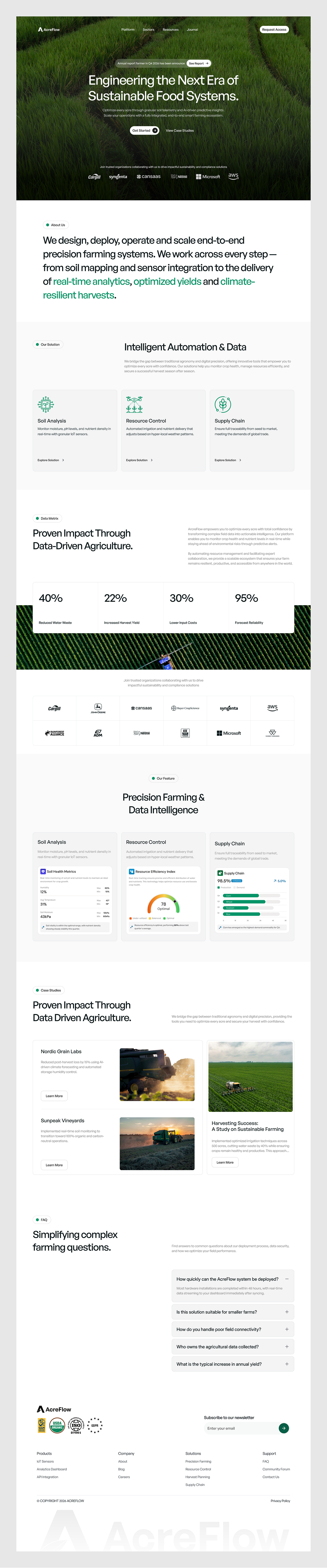 Acreflow - Agriculture Website Image 2