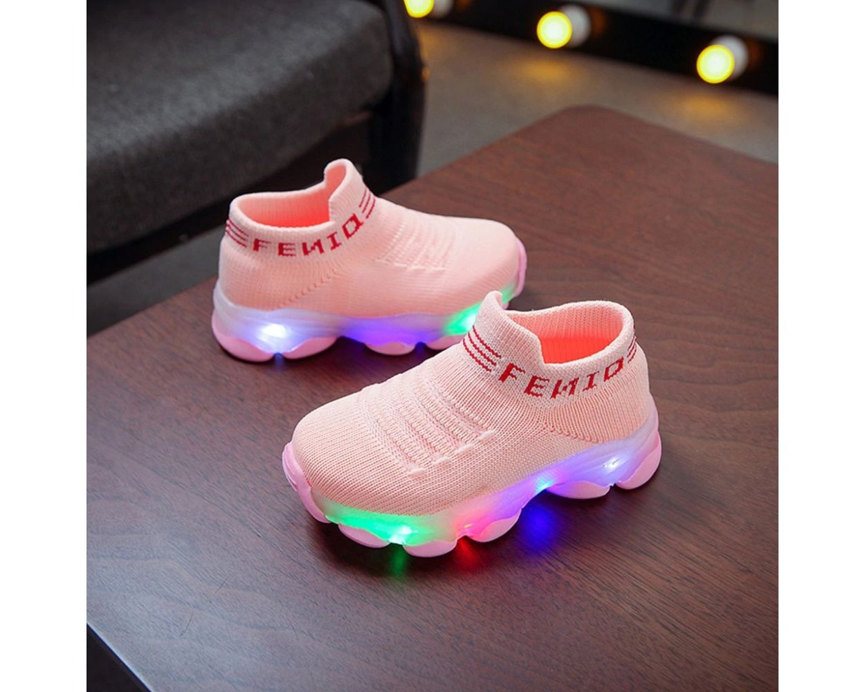 Pink LED Light Shoes for Kids Designed by TheBoboStore. by Zayn on Dribbble