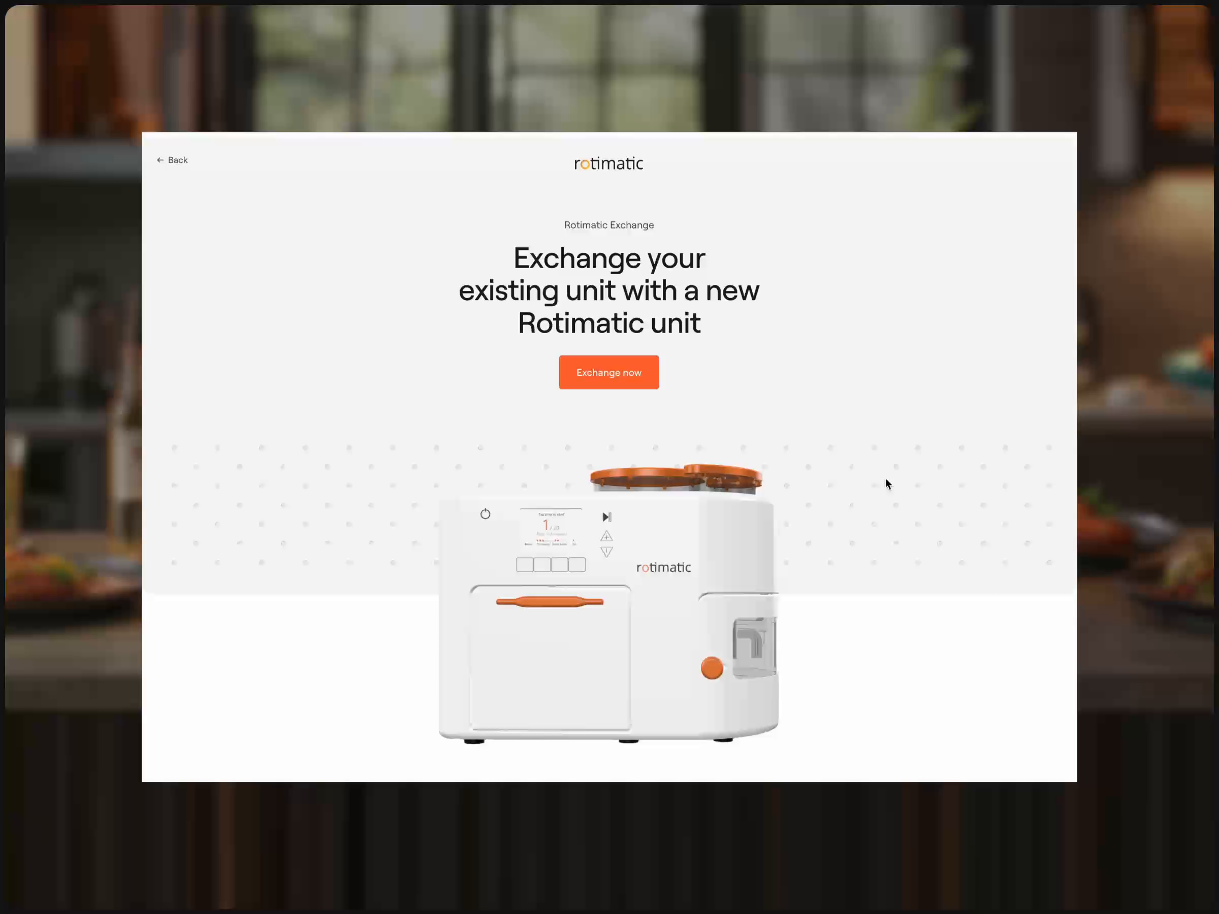 Rotimatic — Trade-in flow