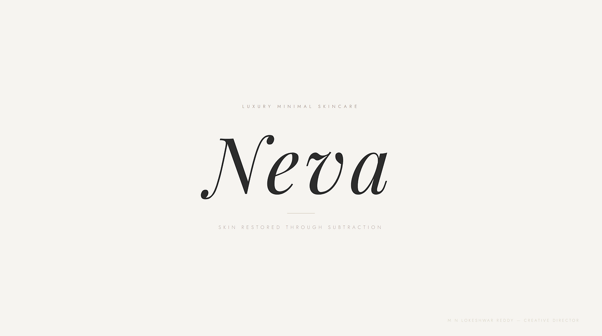NEVA — Luxury Minimal Skincare Brand Direction Image 0