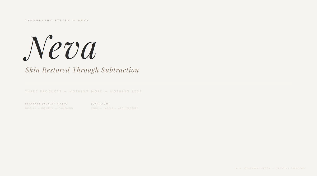 NEVA — Luxury Minimal Skincare Brand Direction Image 6