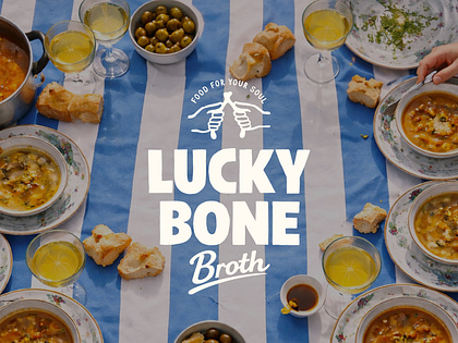 Concepts for a bone broth brand - Lucky Bone Broth