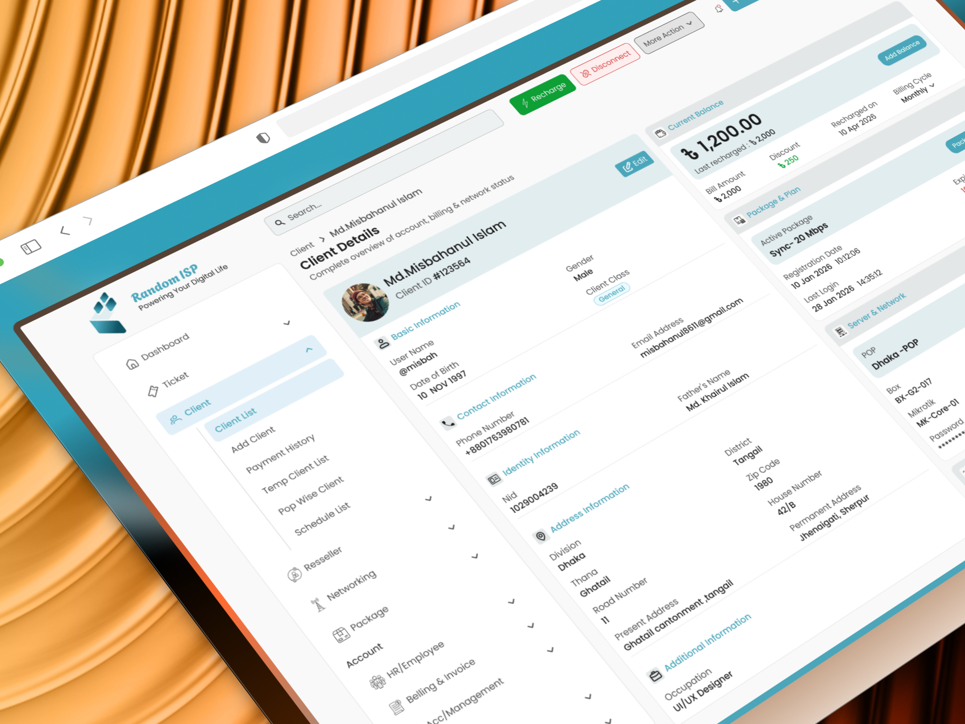 ISP Client Management Dashboard Admin Panel UI Design admin dashboard admin panel billing dashboard billing system clean dashboard client management crm dashboard dashboard ui dribbble shot figma dashboard isp dashboard management system modern ui network dashboard product design responsive dashboard saas dashboard ui ux design web app ui