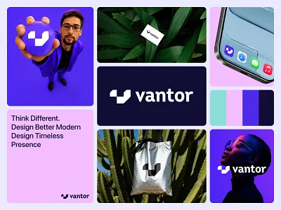 Vantor - Modern Minimal Brand Identity Design brand identity branddesigner brandidentity branding creativebranding identitydesign logo design logodesign logoforsell minimaldesign modernbranding modernlogo timeless logo visualidentity