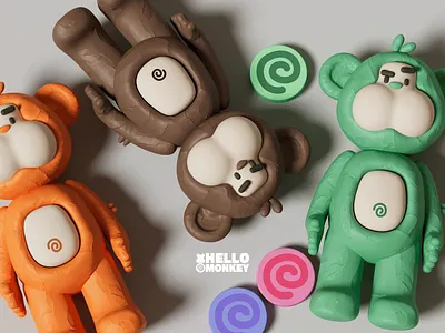 Mud Monkey Blind Box Character Design 3d adorably silly art toy design blind bag blind box design branding character design collectible figure common edition design hidden edition illustration mascot design mud mud monkey playful mischievous pop toy design rare edition secret edition unboxing