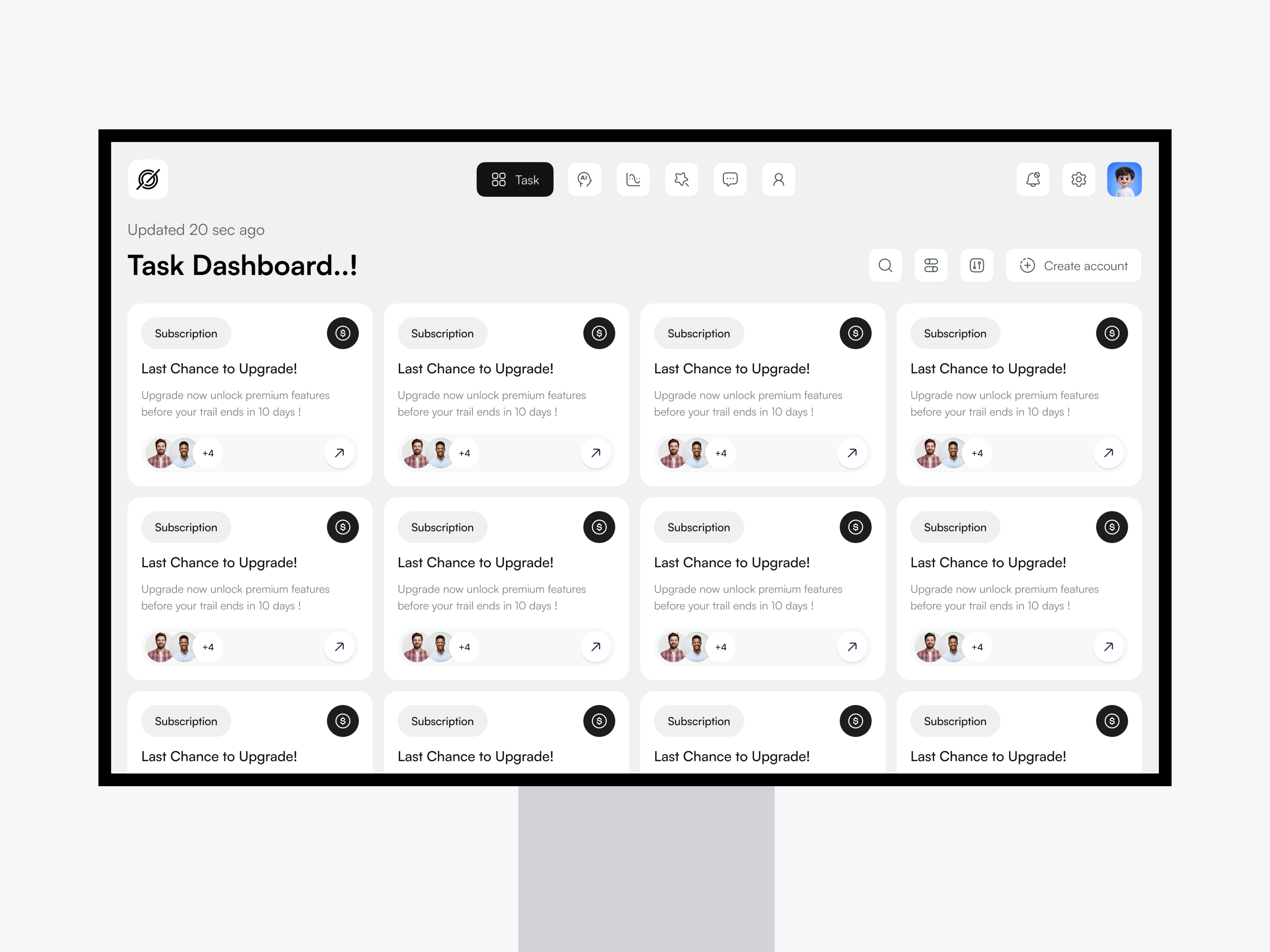 Task Management Dashboard activity clean collaboration dashboard dashboard design modern project saas task task list task managemet team tool tracking ui uiux webapp