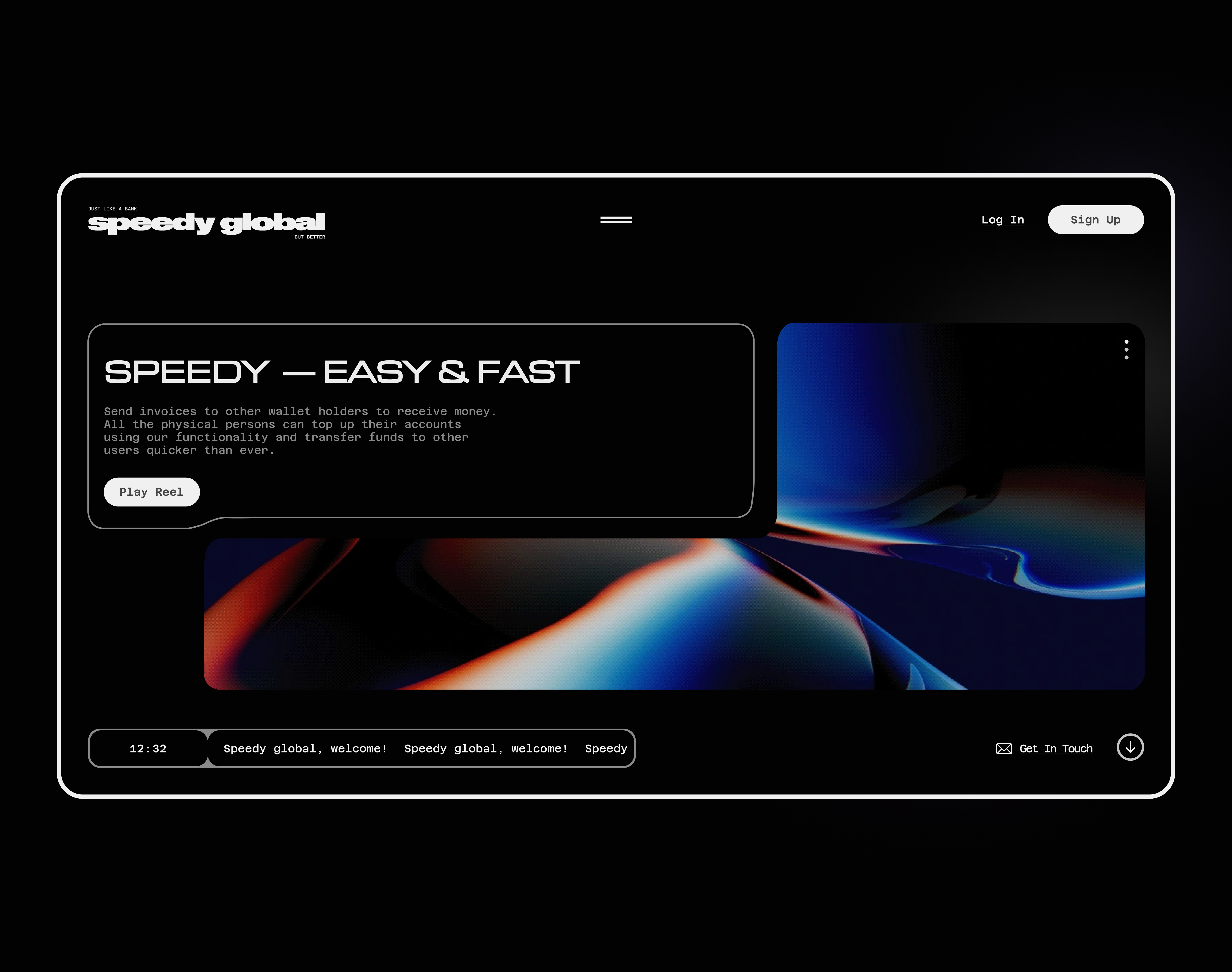 SpeedyGlobal | Digital Banking Solutions bank banking banking app character digital banking finance finance app financial fintech homepage landing page money ui ux web web design website website design