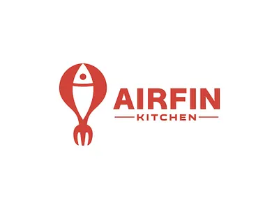 Fork_Fish_Balloon_logo_design balloon logo brandiderntity branding brandmark companylogo fish logo fork fish balloon logo design fork logo graphic design illustration illustrator kitchen logo logo