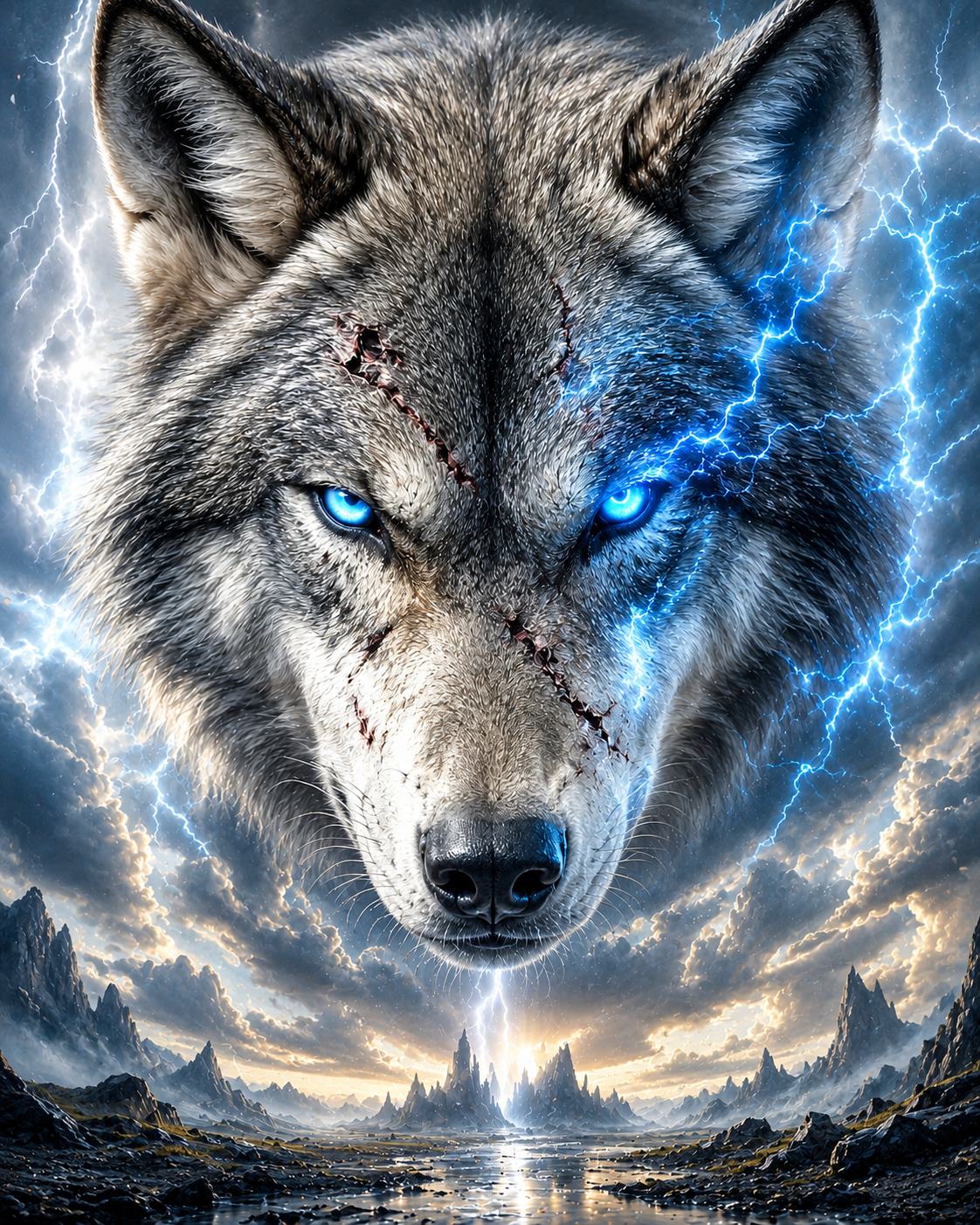 Stormborn Blue Wolf