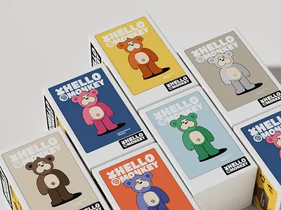 Mud Monkey Blind Box Character Design 3d art toy design blind box design branding character design collectible figure common edition cute design goofy handmade look hidden edition illustration mascot design mud mud monkey pop toy design quirky rare edition secret edition