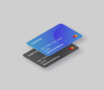Credit Cards graphic design ui