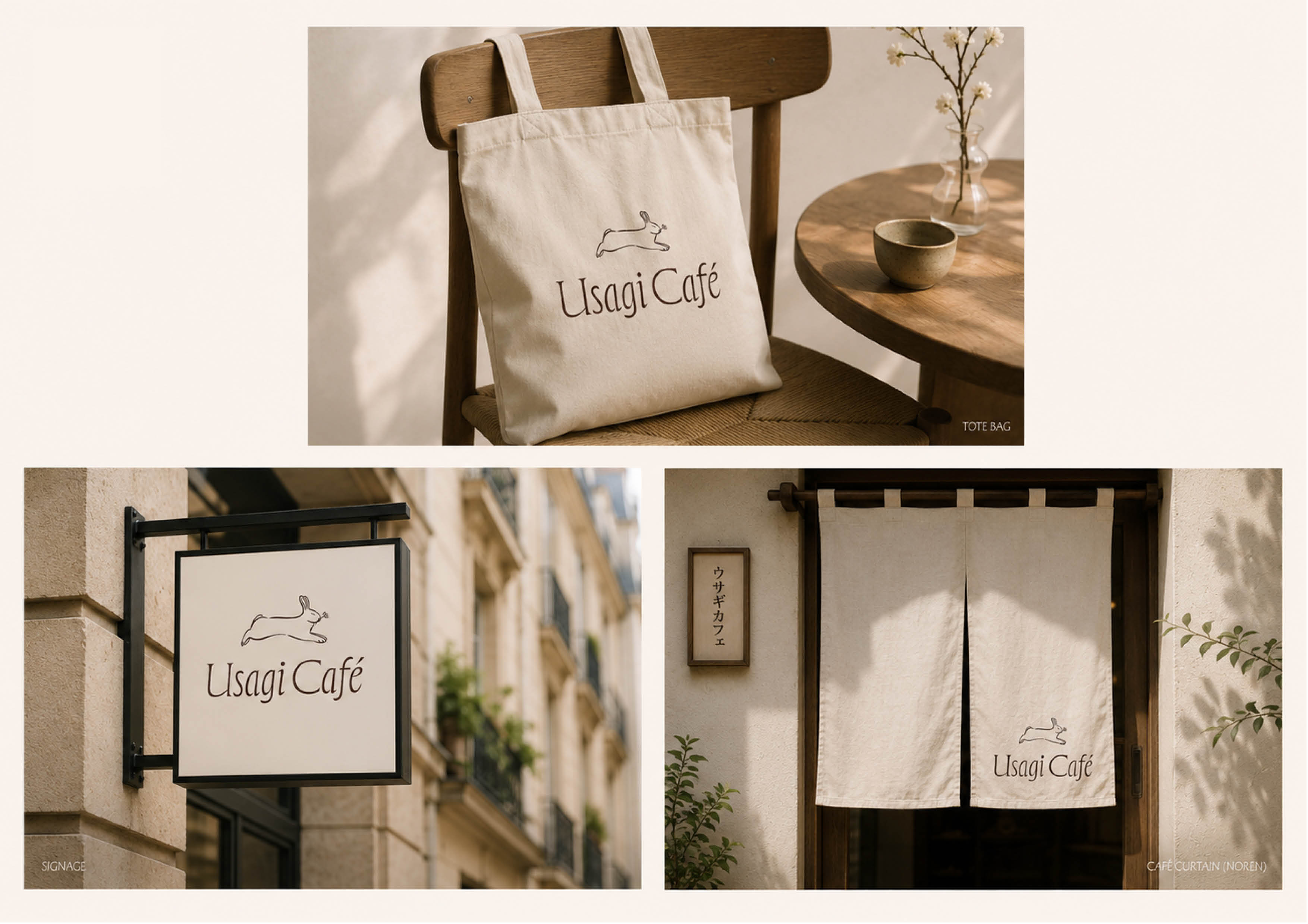 Example of Minimal Café Brand Design