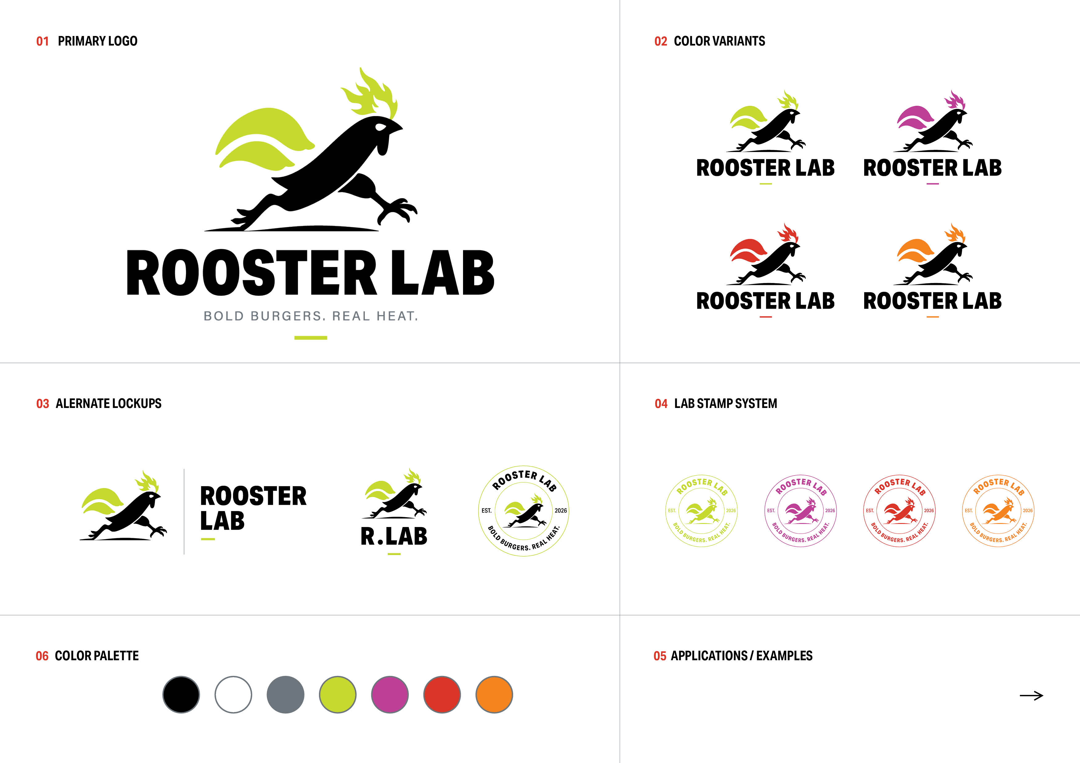 Example of Fast Food Branding & Menus