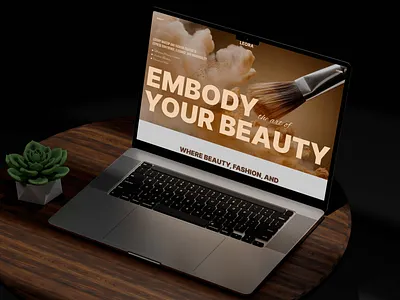 LÉORA — Luxury Makeup & Fashion Landing Page UI Design beauty brand beauty ui design beauty website cosmetics website dribbble shot editorial web design fashion landing page fashion website landing page inspiration luxury ui makeup landing page modern aesthetic premium ui design ui ux design web inspiration