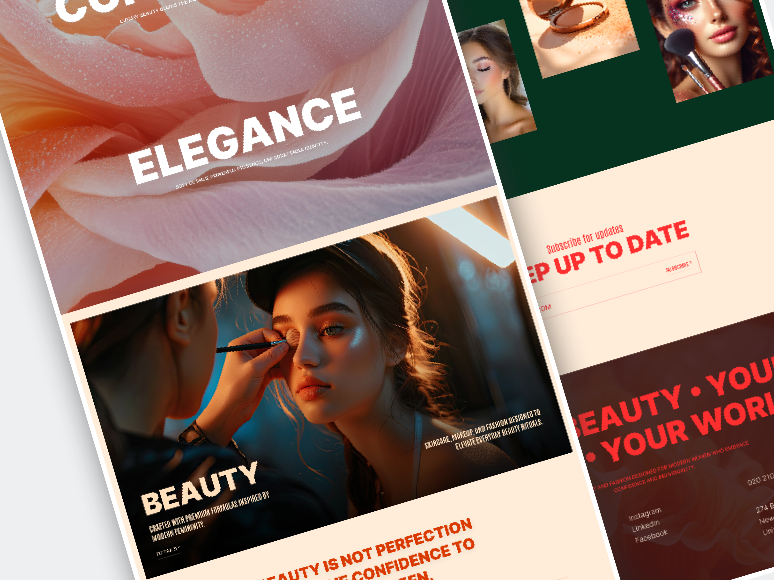 Example of Single Page Design   Landing Page Design