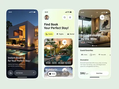 Modern Hotel Booking Platform App — UI/UX Case Study app design booking app branding hotel app hotel booking app interior app luxury hotel booking app mobile mobile app modern ui product design travel app travel ui ui design uiux ux design web design