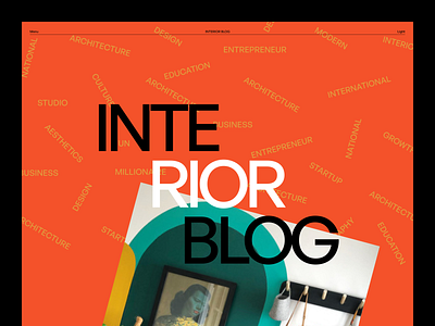 Interior design blog website - Header aesthetic balcony decor decoration design exploration home house interior interiors khan landing minimal modern office room tanim ui user interface website