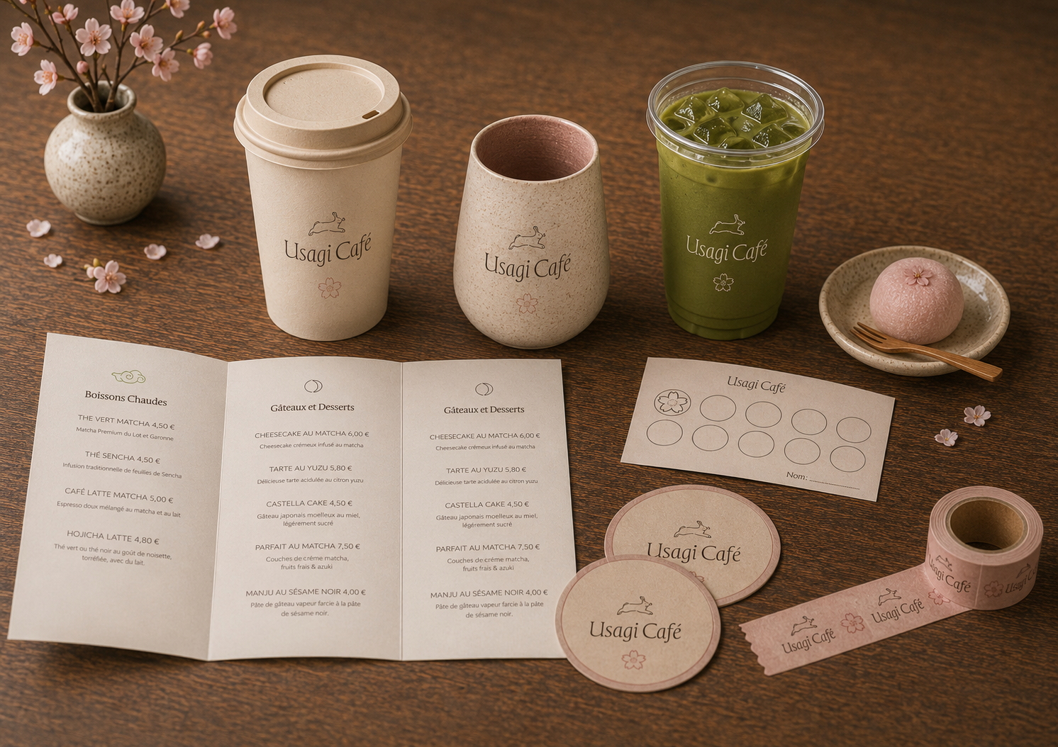 Example of Minimal Café Brand Design