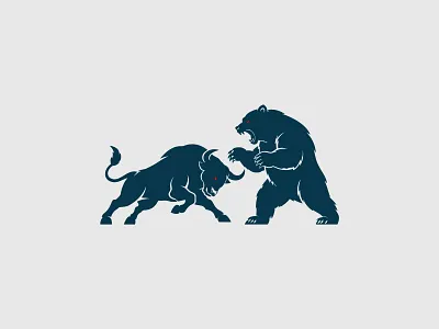 Bull & Bear Logo For Sale. animals bear logo buffalo bull bear bull head company consult creative logo dynamic emblem energy financial logo for sale minimal logo minimalist move simple strong warriors wild