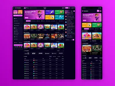 Premium iGaming Casino Dashboard UI for Web & Mobile bot casino casino design casino mobile app casino mobile ui casino slots casino ui crypto crypto game game design gaming mobile app igaming design live casino lucky wheel mobile casino mobile game mobile ui online casino tap game telegram mini app