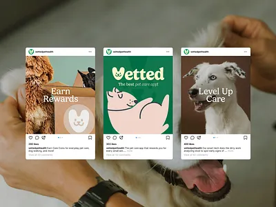 Vetted — Social Content System brand brand design branding branding inspiration cool branding graphic design illustration marketing design social media