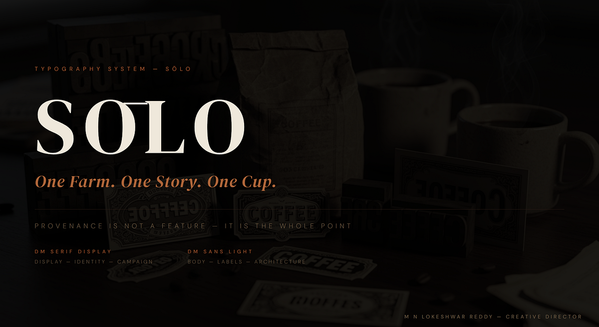 SŌLO — Single-Origin Artisan Coffee Brand Direction Image 6
