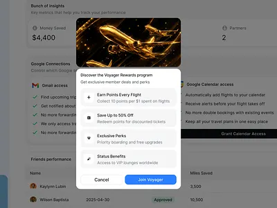 VIP Loyalty program - modal design flying modal loyalty program modal modal onboarding paywall paywall modal paywall premium modal premium modal product design vip modal wall