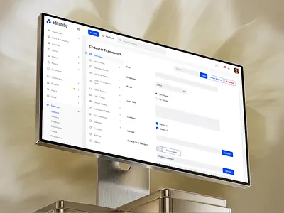 Settings & Framework UI crm plugin saas uiux wordpress website