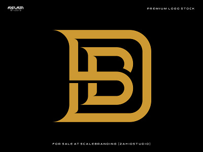 Letter DB or BD Logo 3d animation app art branding design flat illustration logo ui
