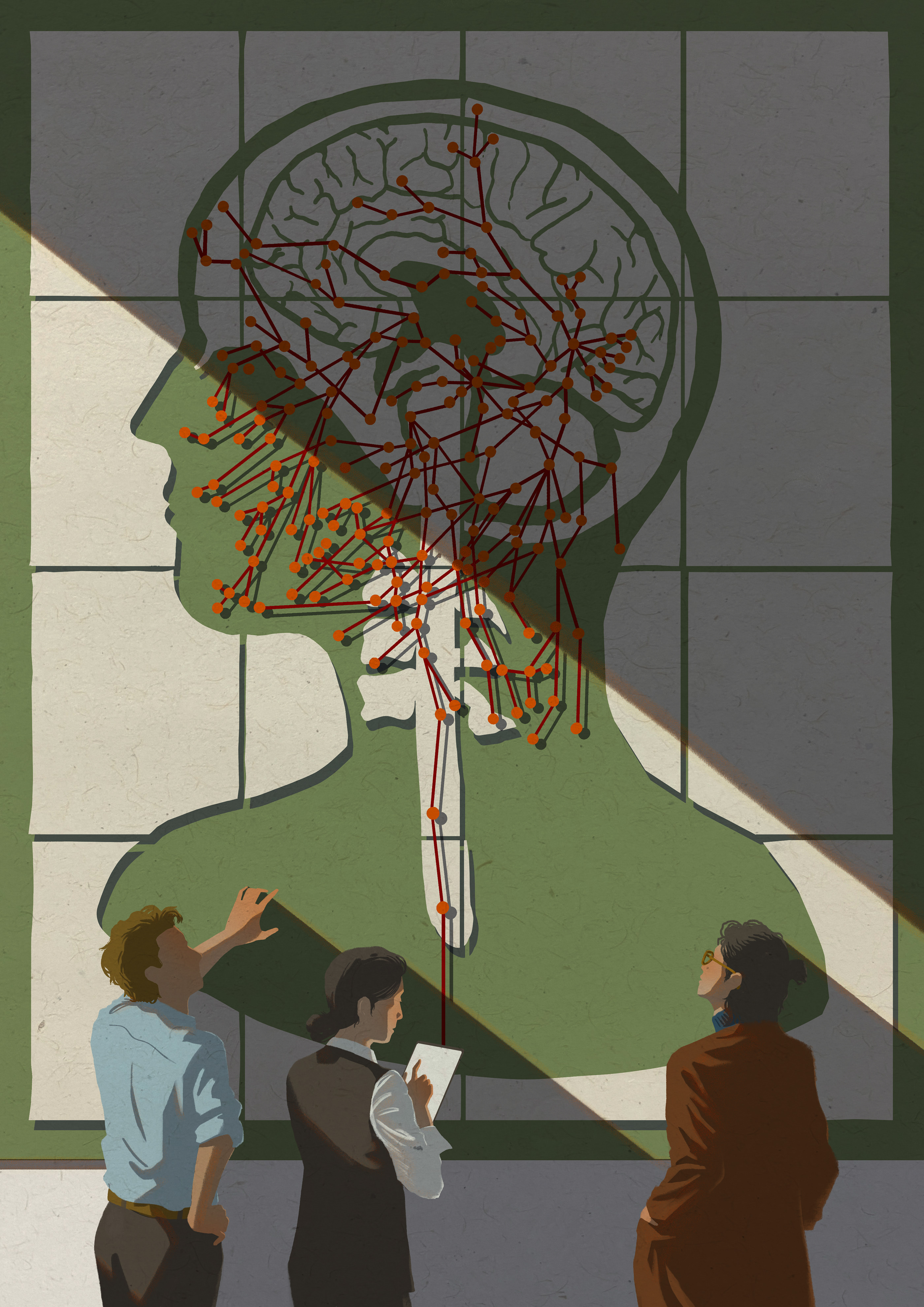 Neurotechnology & Creativity Conference Key Visual Poster cover illustration digital illustration editorial illustration key visual neurotechnology poster science illustration