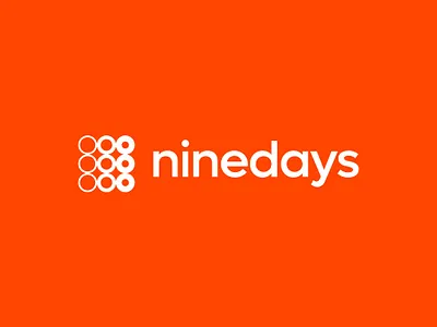 Ninedays logo design - brand and website sprint brand and website sprint brand identity brand sprint brand strategy branding sprint design sprint framer development landing page design logo design logo design for startups startup branding visual identity