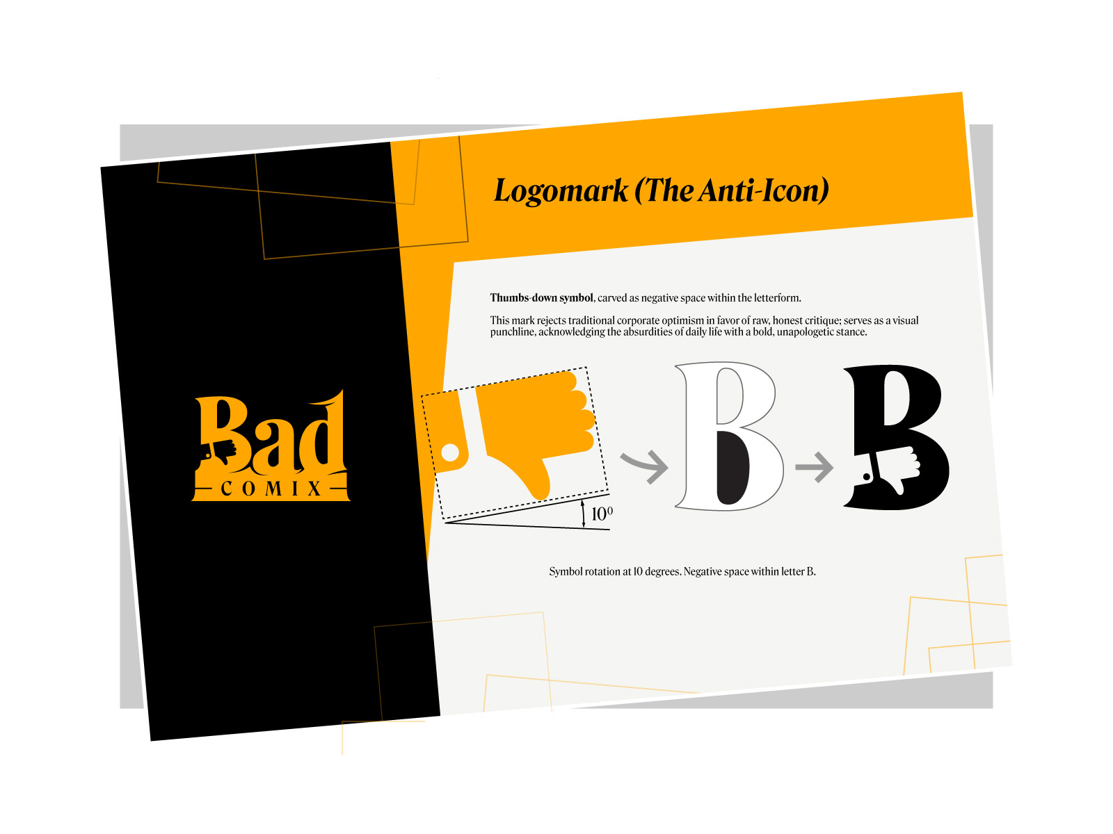 BadCoMix Visual Guideline branding branding guideline comic strips logo satire sequential art styleguid visual guideline visual identity