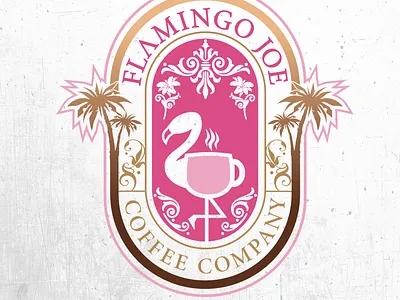 Logo concepts - coffee company chipdavid coffee dogwings drawing flamingo logo vector