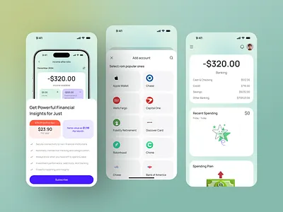 Finance Mobile App UI Design – Smart Budget Tracker app banking app budget app crypto finance app fintech fintech app mobileui personal finance uidesign web