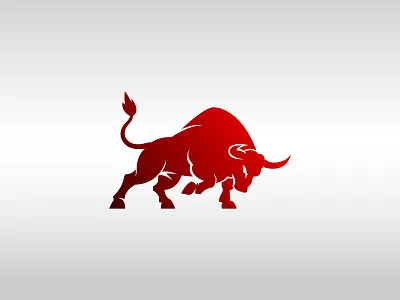 Angry Bull Logo For Sale. animal bull bull bull angry bull fithing bull head bull logo for sale. bull mark bull marketing bull vector logo emblem energy finance horn minimalist simple bull strong bull