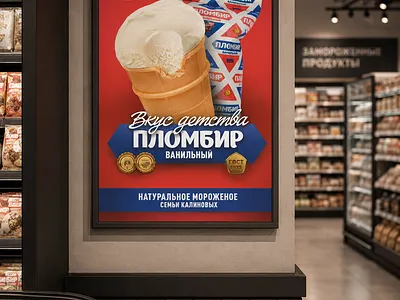 2022 | Print promotional materials for an ice cream factory advertising design graphic design printing