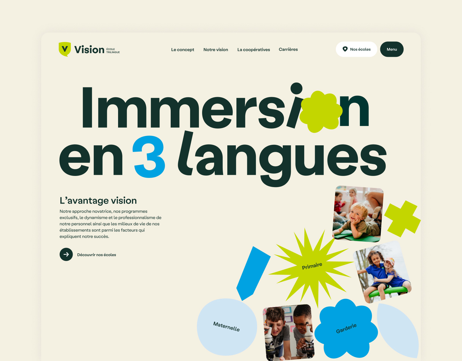 École Vision - Brand refresh