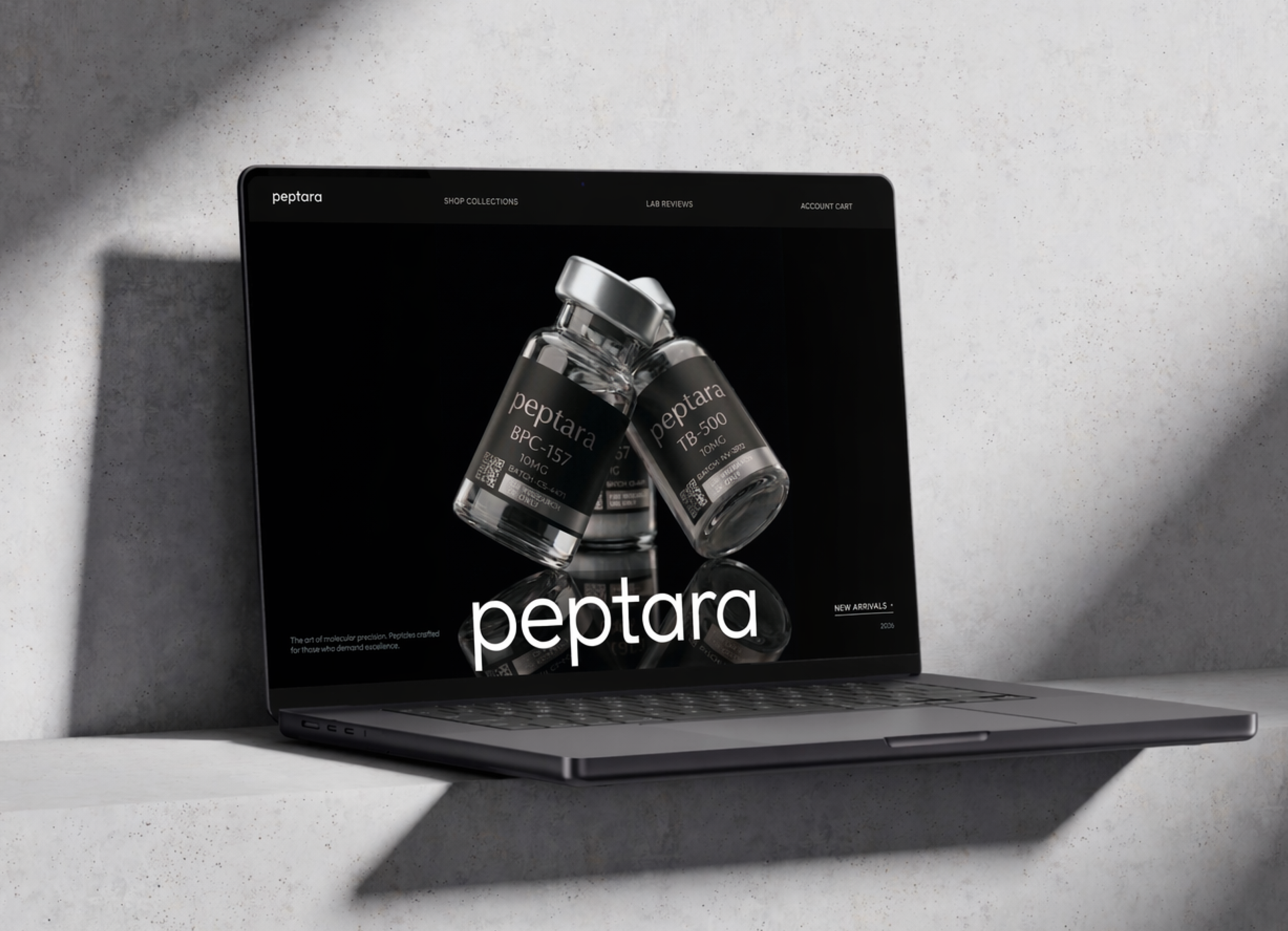 Peptara — Research Peptide E-Commerce website branding design graphic design logo peptide peptide website research peptide website ux web design website wordpress wordpress development