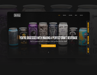 BevWrap | Can Packaging Website Design design ui ui ux ui design web web design webdesign